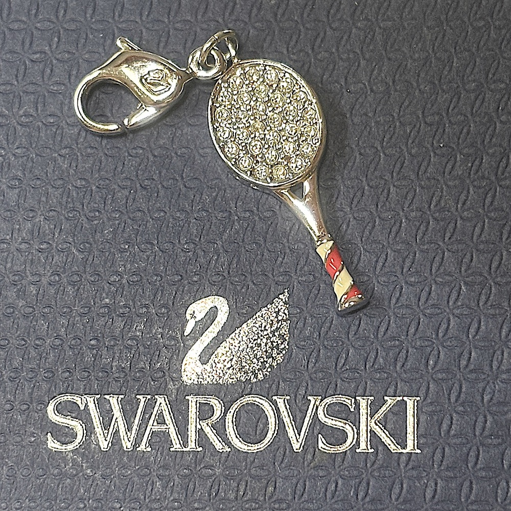 Swarovski Tennis Racket Charm